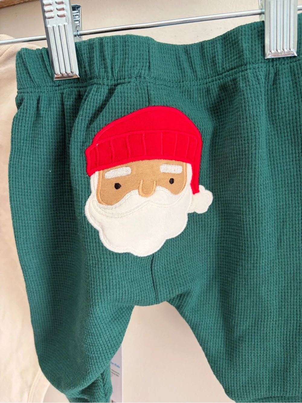 Carter's Cream 'First Christmas Ever' Bodysuit with Green Knit Joggers